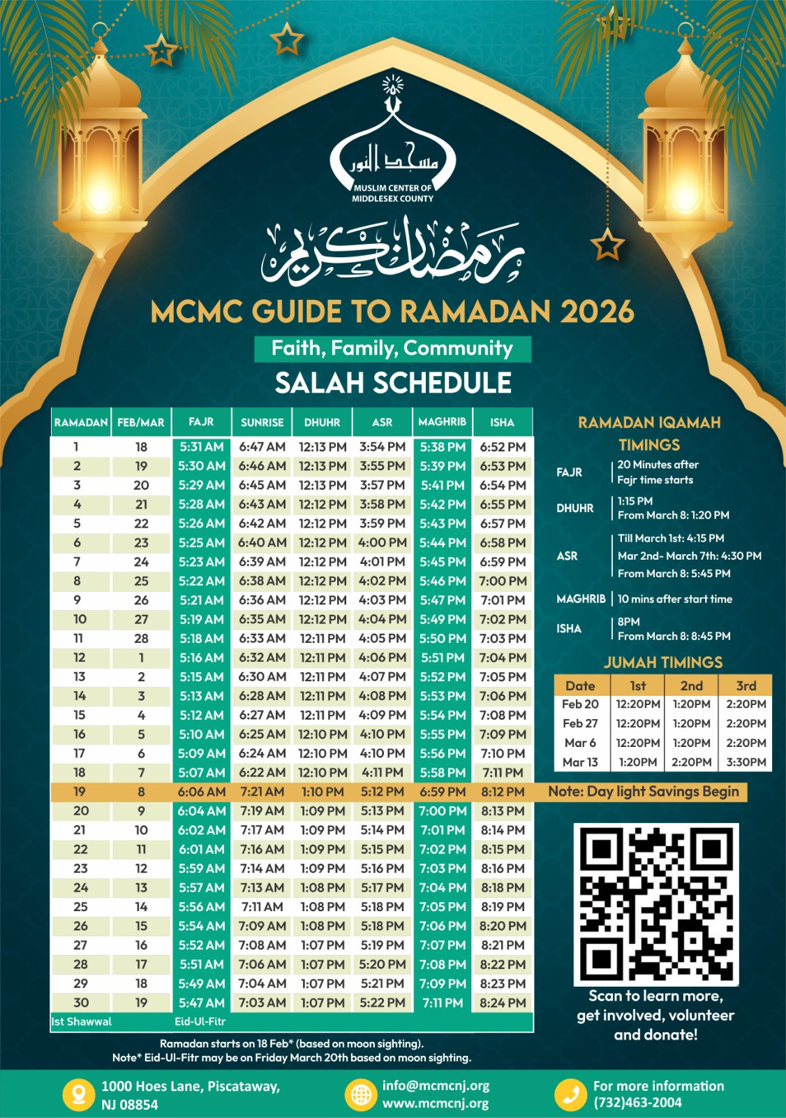Ramadan At Mcmc 2026 – Mcmc throughout Ramadan Calendar 2026 For New Jersey